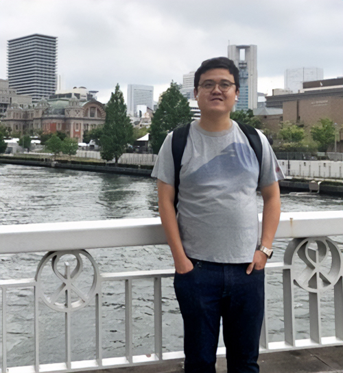 CMaT's first international research exchange student, Brian Liu