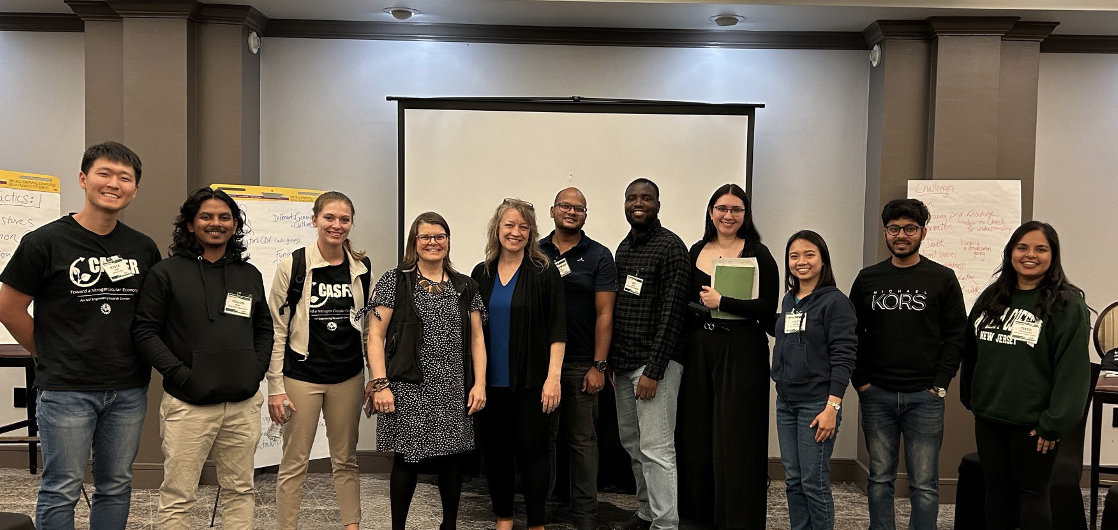 Inaugural CFEAL Program Scholars with leaders of the Alan Alda Center for Communicating Science during the CASFER Connect Symposium in October 2024. 