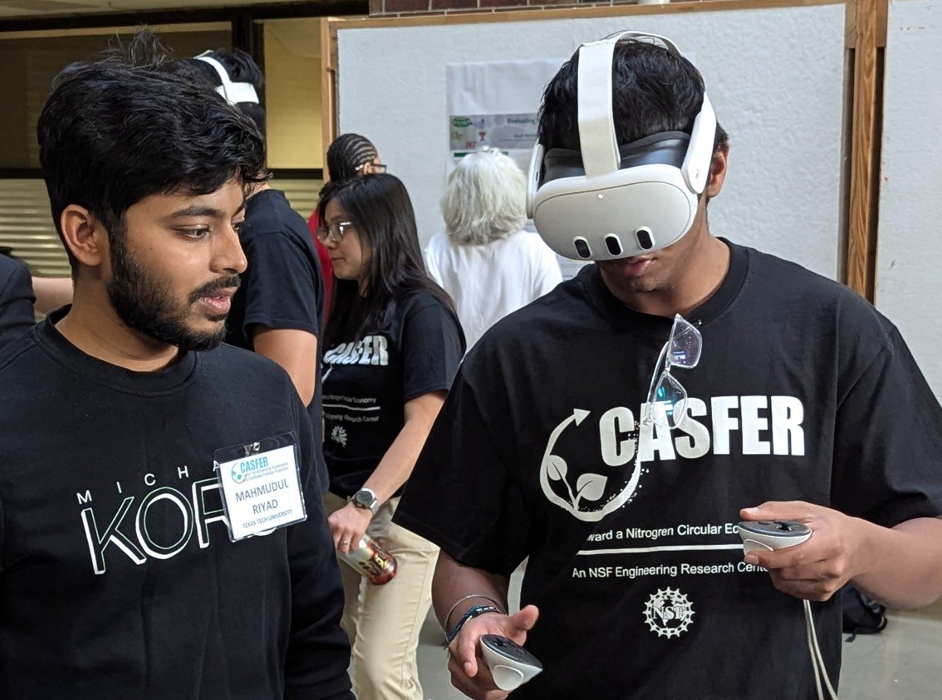 CASFER students testing the Digital Twin 