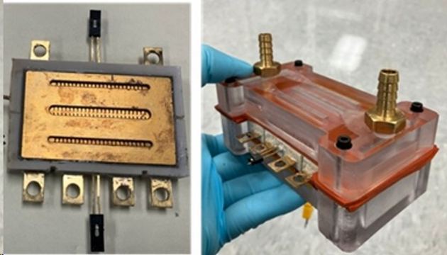 Figure c: Packaged module assembled with cooler connector 