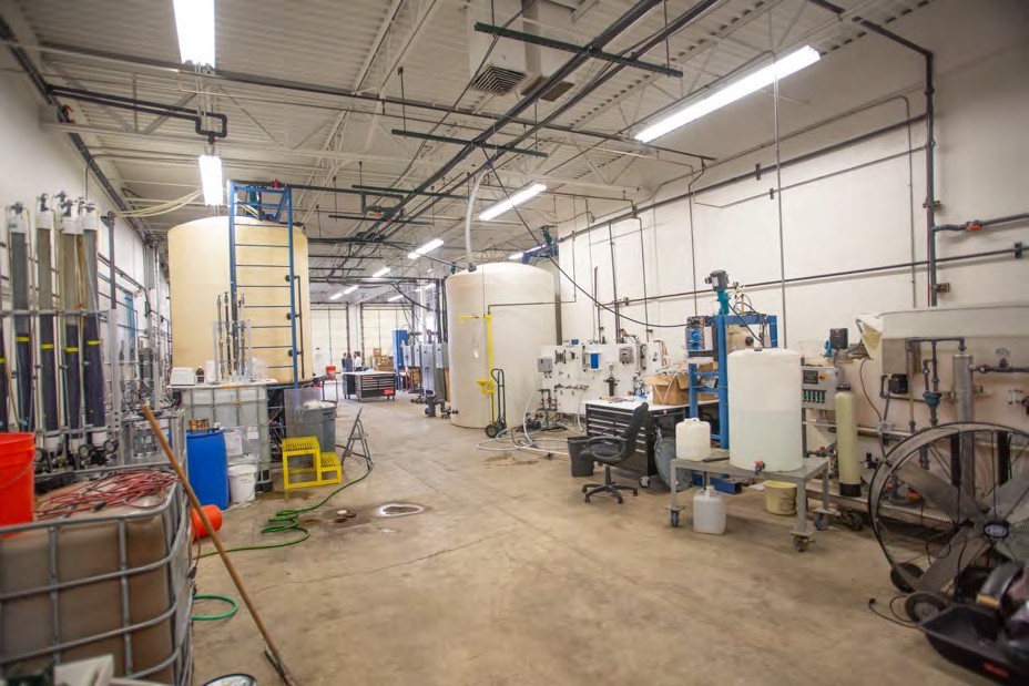 The WE2ST technology hub's Denver location sits about 20 miles east of the CSM campus. The facility includes an analytical lab, wet lab, high-bay lab, offices, and conference space.